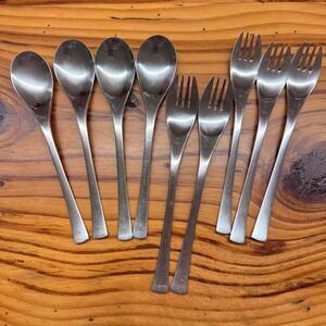Dalia Olympia‎ Spain 18/10 Stainless Steel Flatware 9pc Spoons Forks MCM 60s